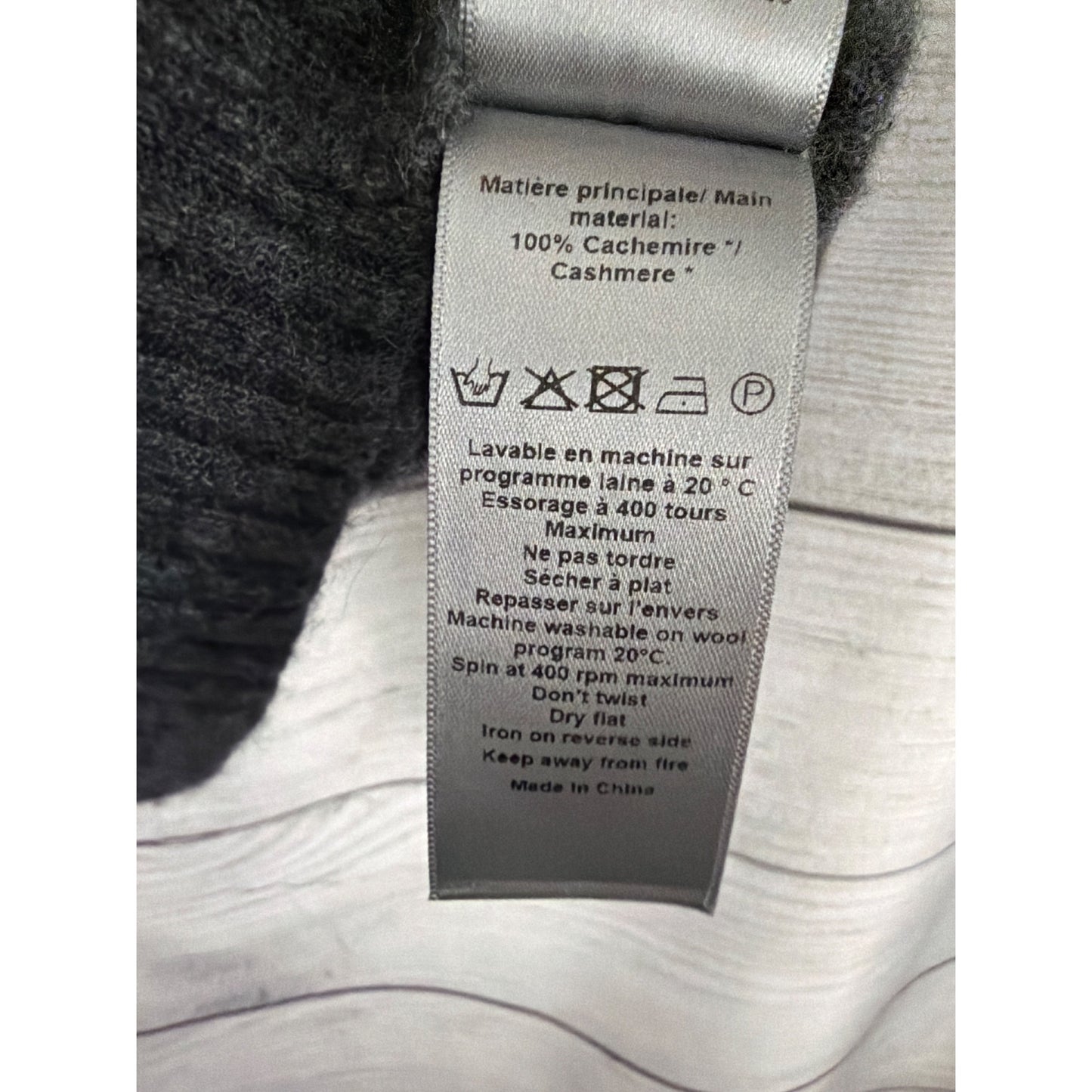 Zadig & Voltaire Cashmere Cassy Patch Hoodie Size S