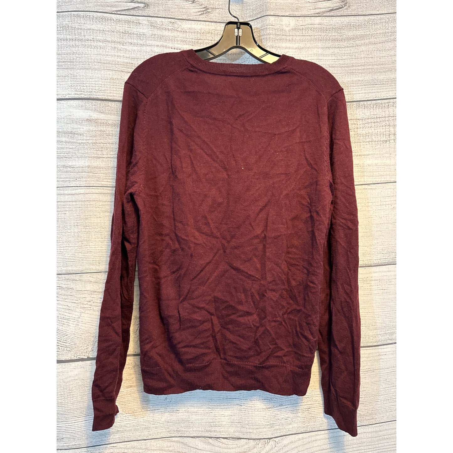APT.9 Burgundy V-Neck Sweater Mens M
