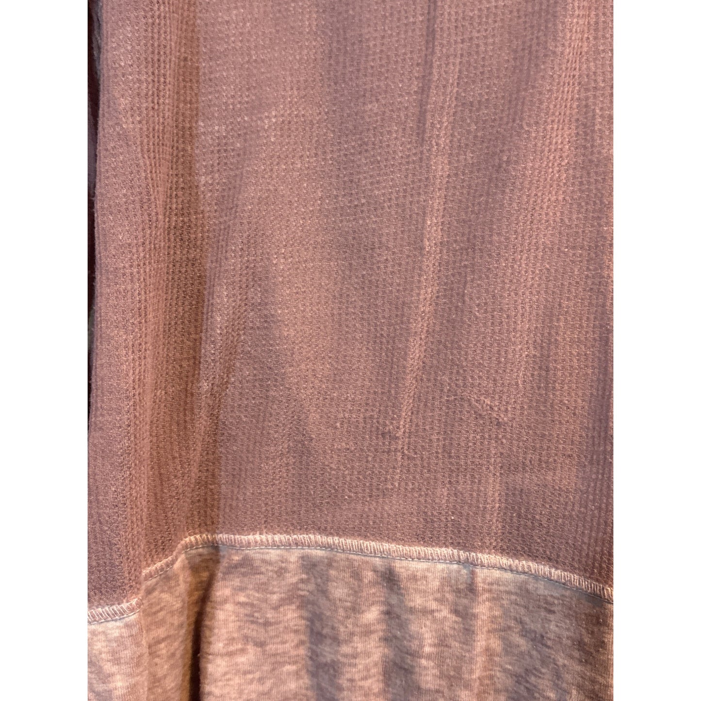 Abound Long Sleeve Mauve Waffle Knit Top With Thumbholes Size M