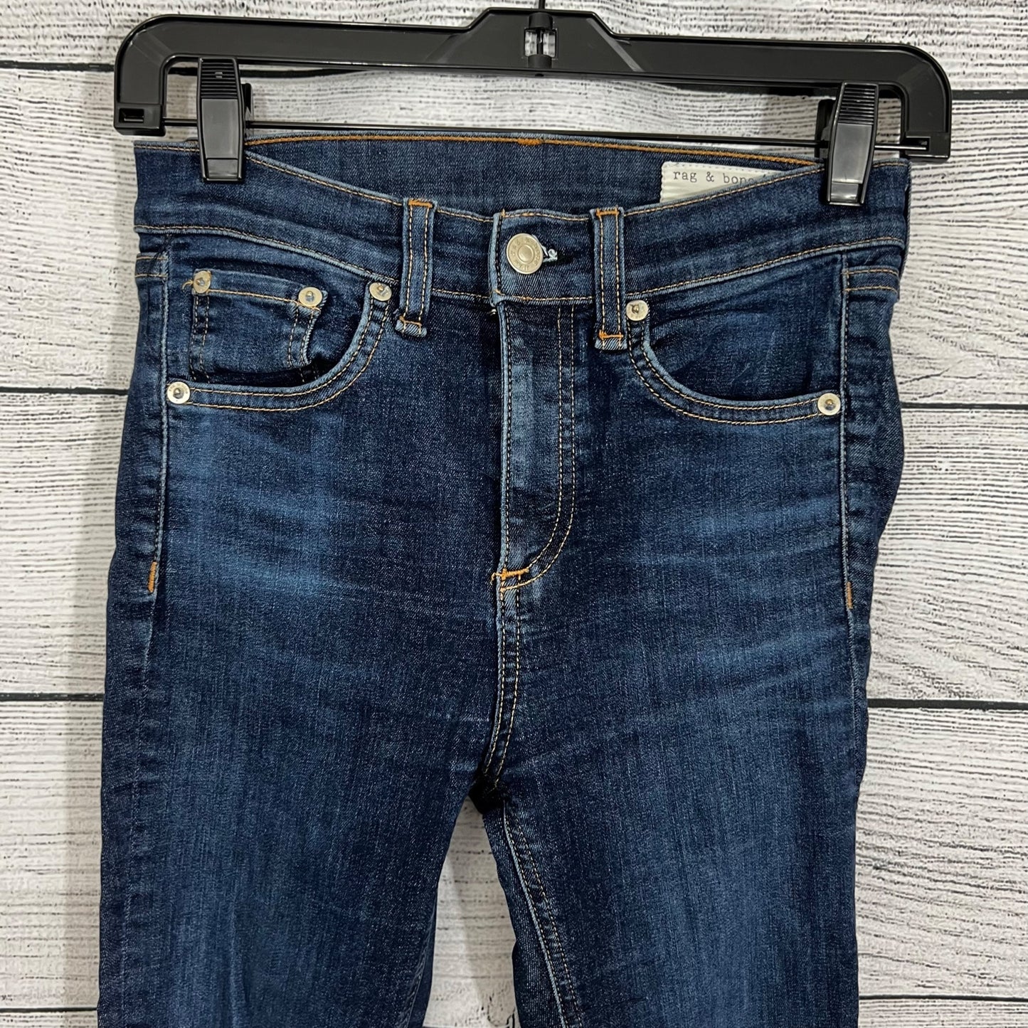 Rag & Bone 10 inch ankle Skinny Dark Wash Jeans Size 24