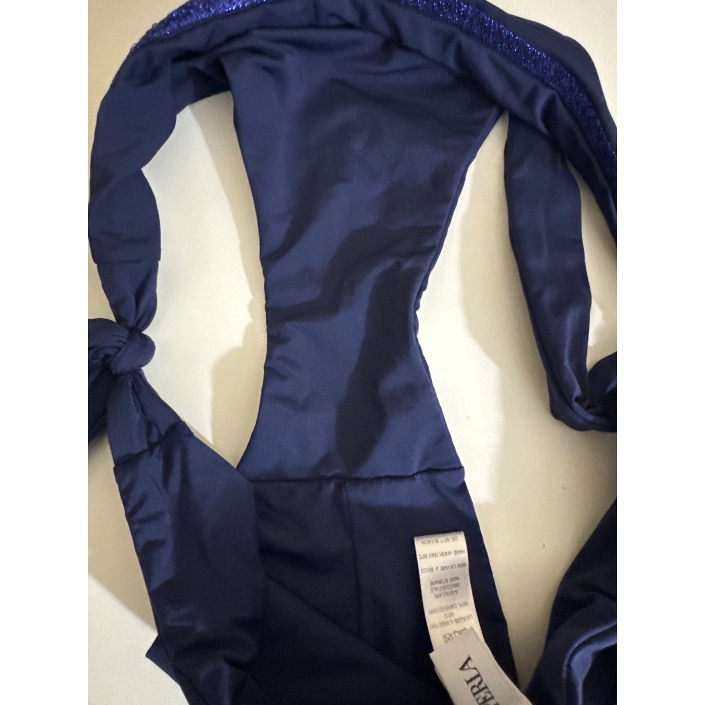 La Perla  Navy Bikini Set With Glitter Detail Size XS