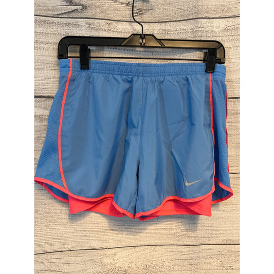 Nike Dri-Fit Running Shorts Blue & Pink Size S