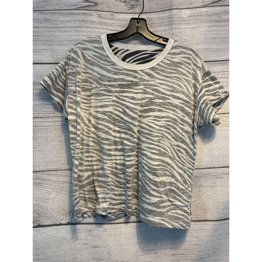 Women's Zebra print inside out T-shirt