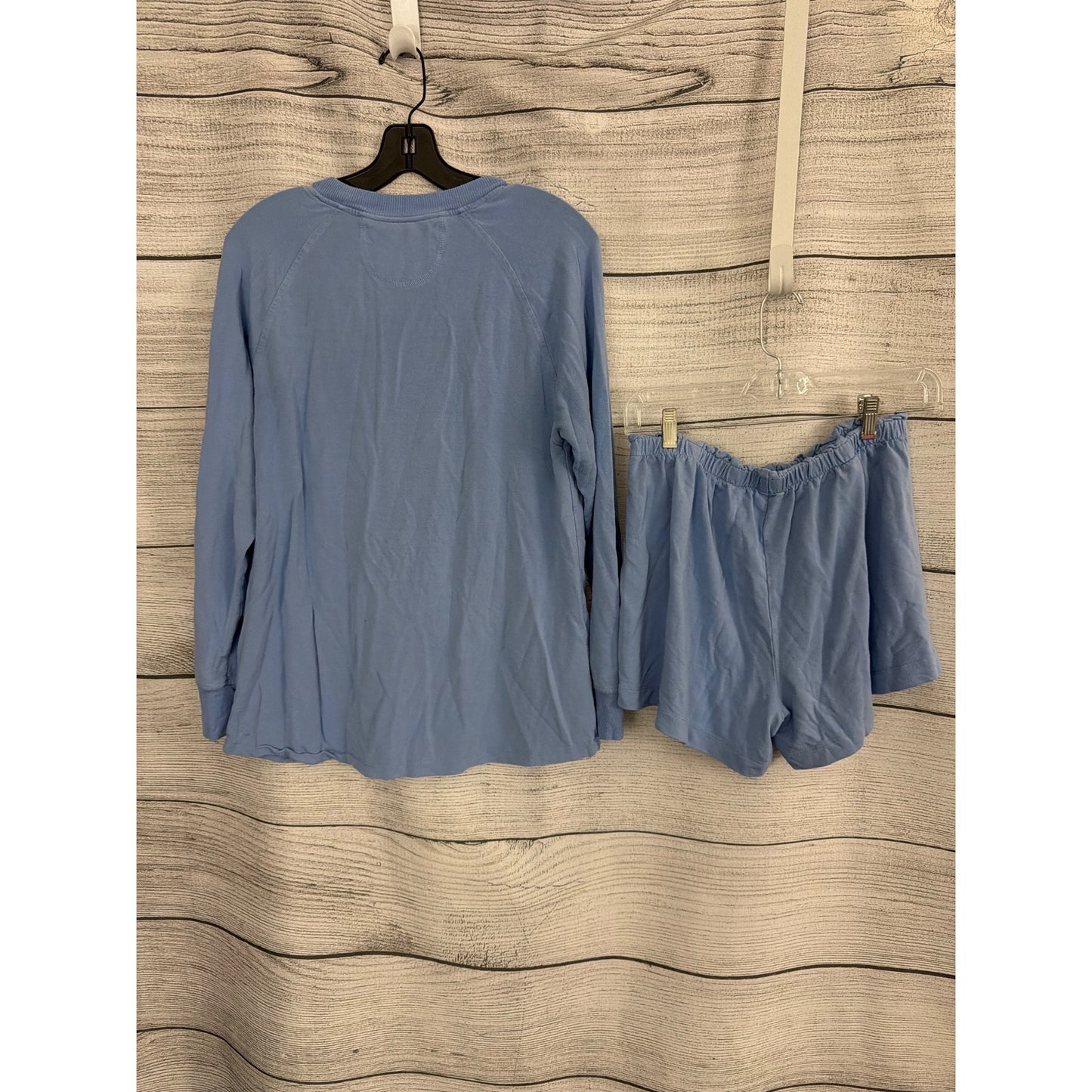 Lake Blue Long Sleeve Top & Shorts Set Size M