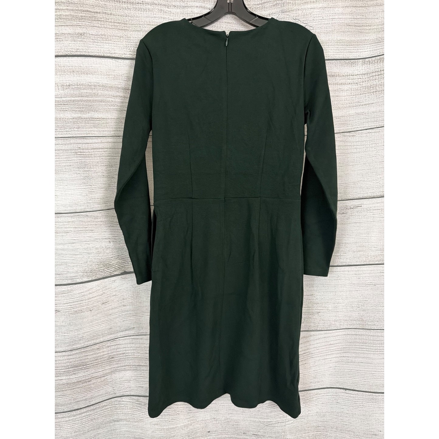 NWT Loft Dark Green Long Sleeve Surplice Wrap Dress Size 6