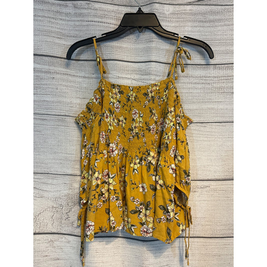 Aeropostale Floral Off-Shoulder Flowy Sleeve Top Size S