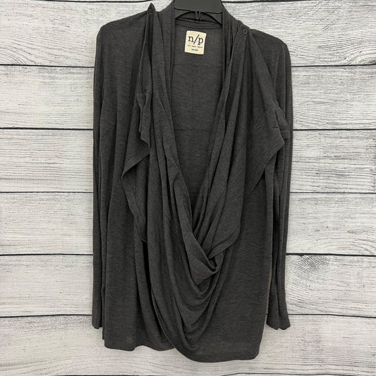 N/P Grey Drape Cardigan