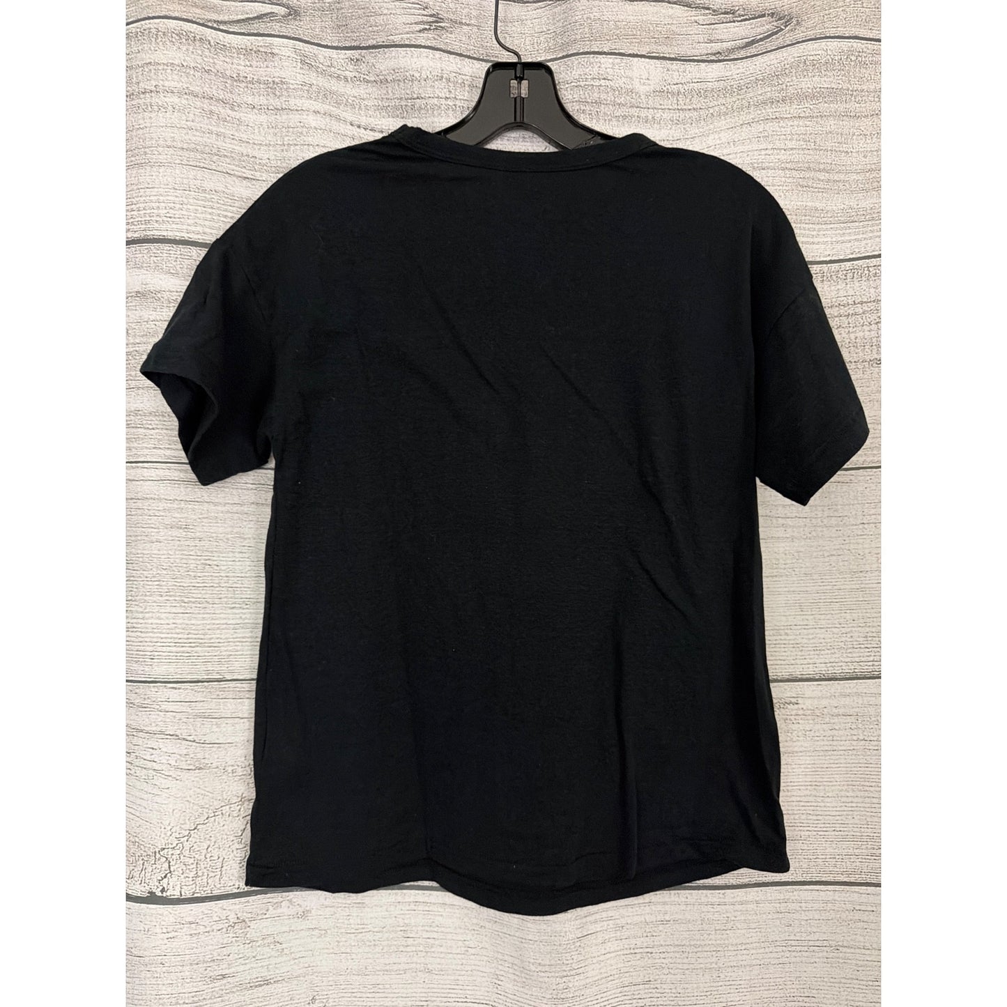 Topshop Black Cotton T-Shirt Size US 4
