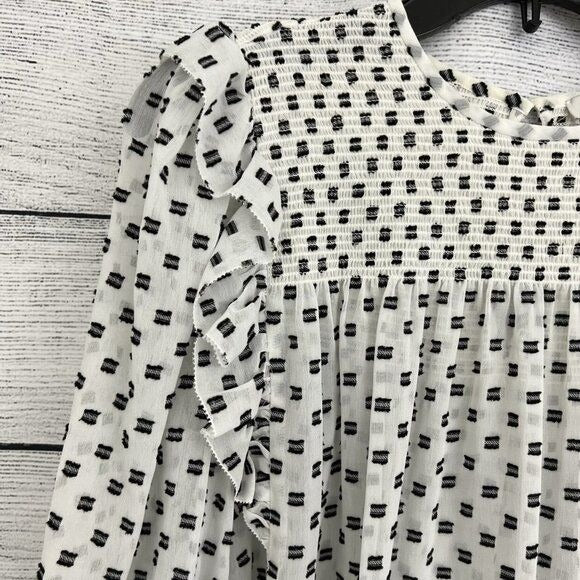 Joie Black And White Blouse