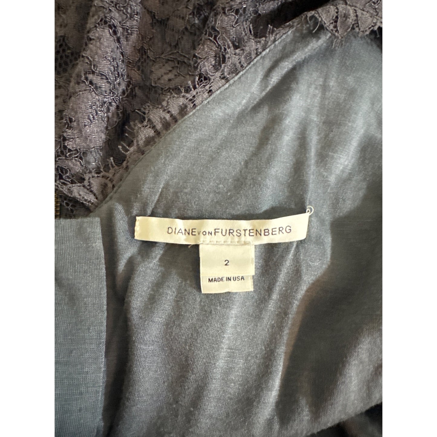 Diane Von Furstenberg Zarita Lace Dress Sz 2