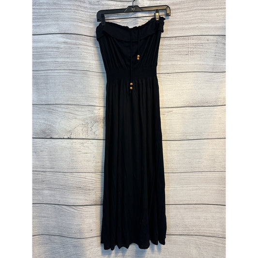 Forever 21 Strapless Maxi Dress W/ Wooden Bead strings Size M