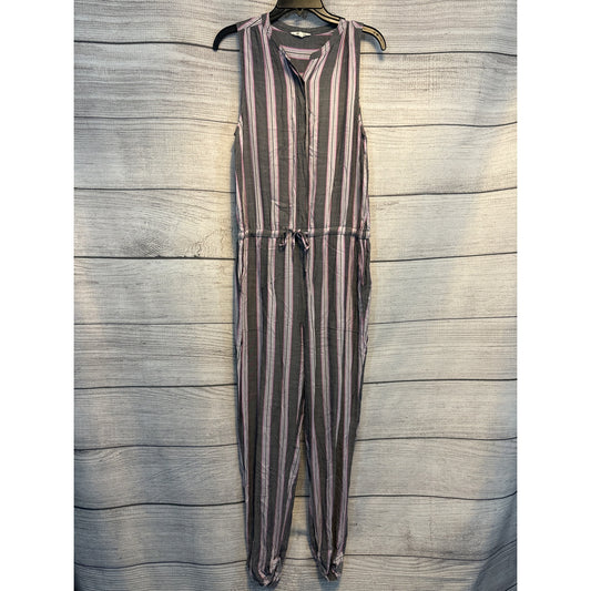 Splendid Loggia Striped Jumpsuit Size Medium