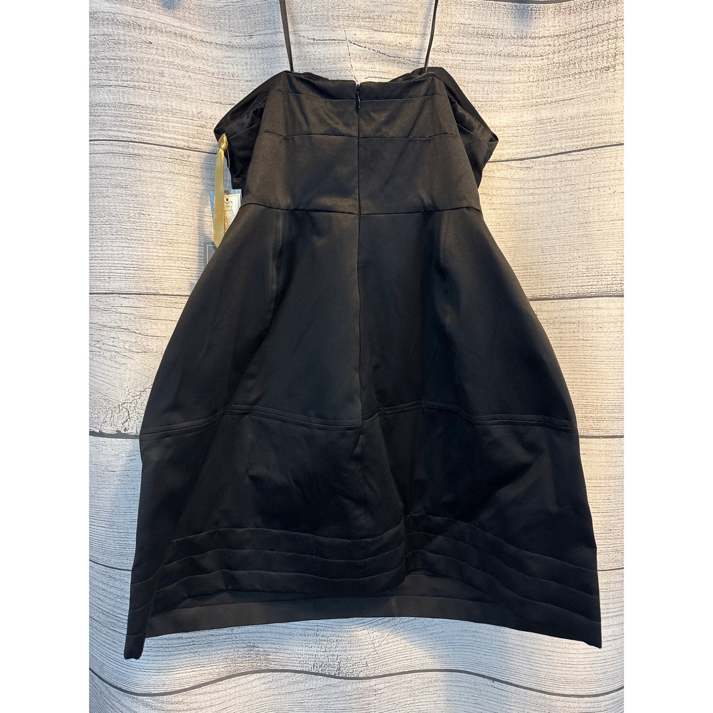 NWT Zac Posen For Target Black Strapless Dress With Optional Ruffled Skirt Size 7