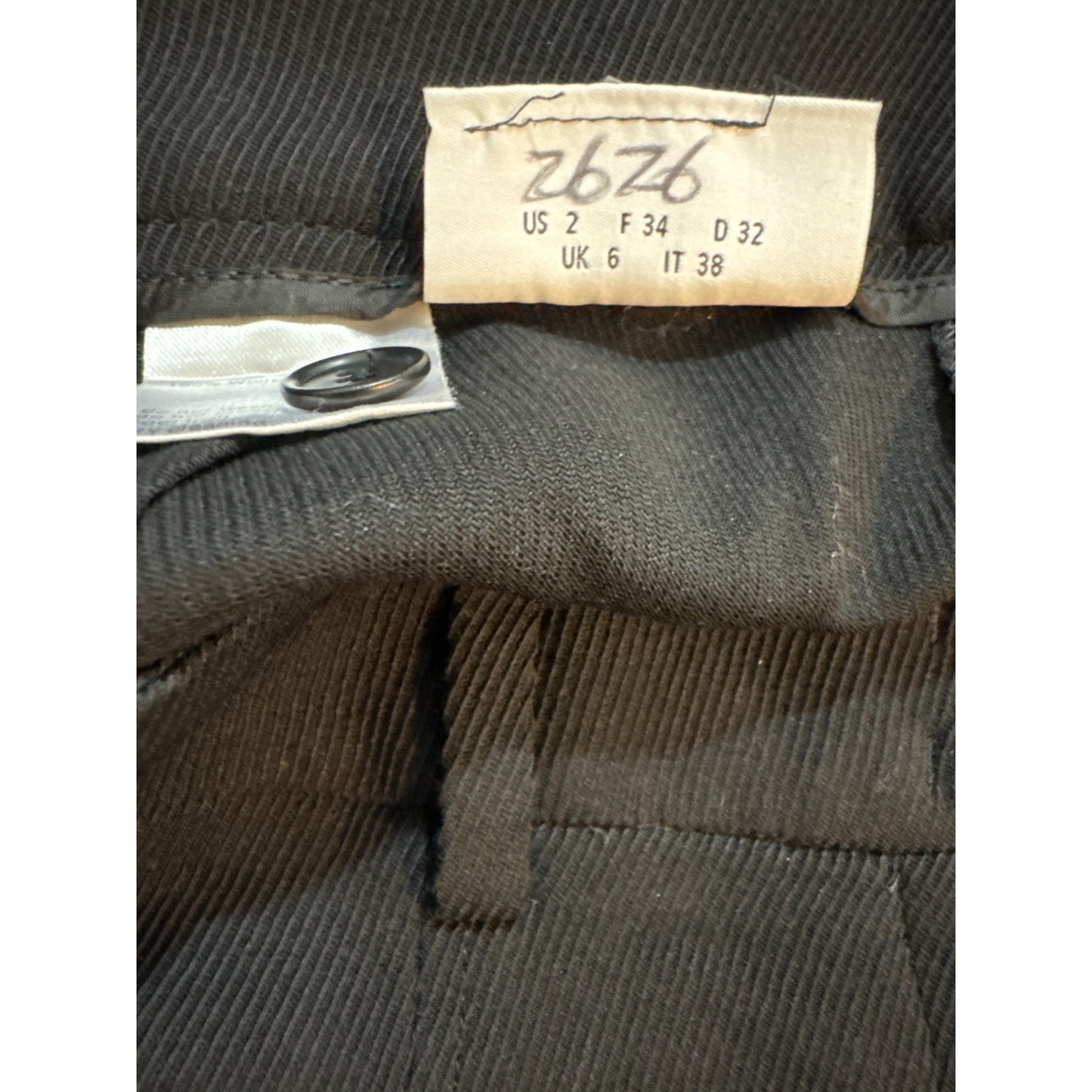 Akris Punto Mikka' Black Side-Stripe Wool Wide-Leg Trousers Size 2