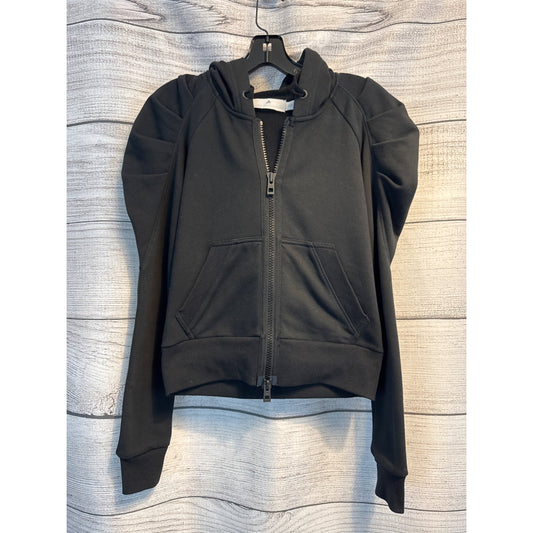 Adidas Stella McCartney Black Puff Sleeve Hoodie Full Zip Size 36
