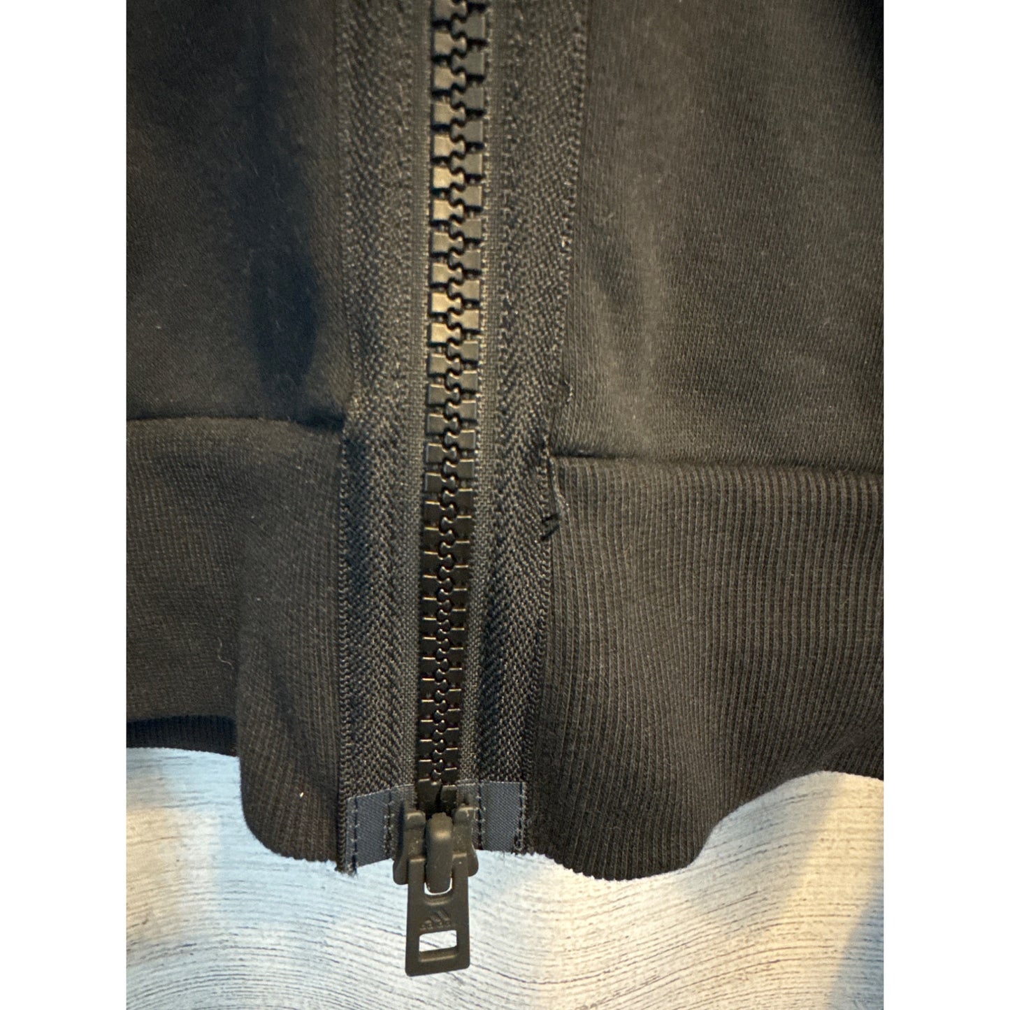 Adidas Stella McCartney Black Puff Sleeve Hoodie Full Zip Size 36