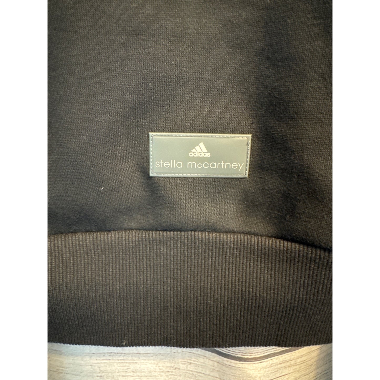 Adidas Stella McCartney Black Puff Sleeve Hoodie Full Zip Size 36