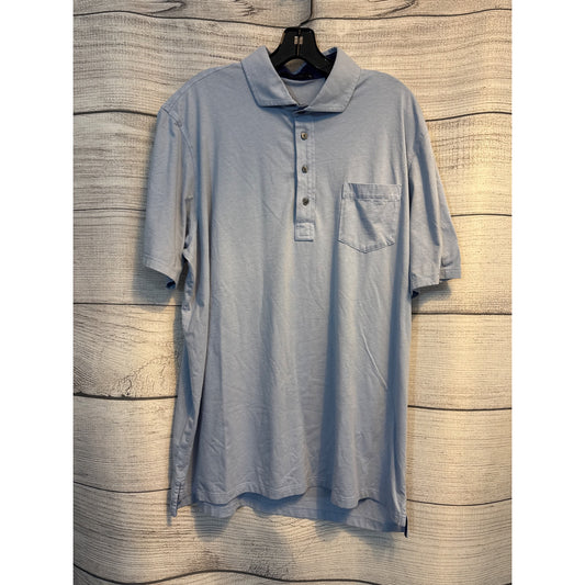 Greyson Mens Polo Shirt W/ Embroidered Sleeve 1882 Logo & Front Pocket Size XL