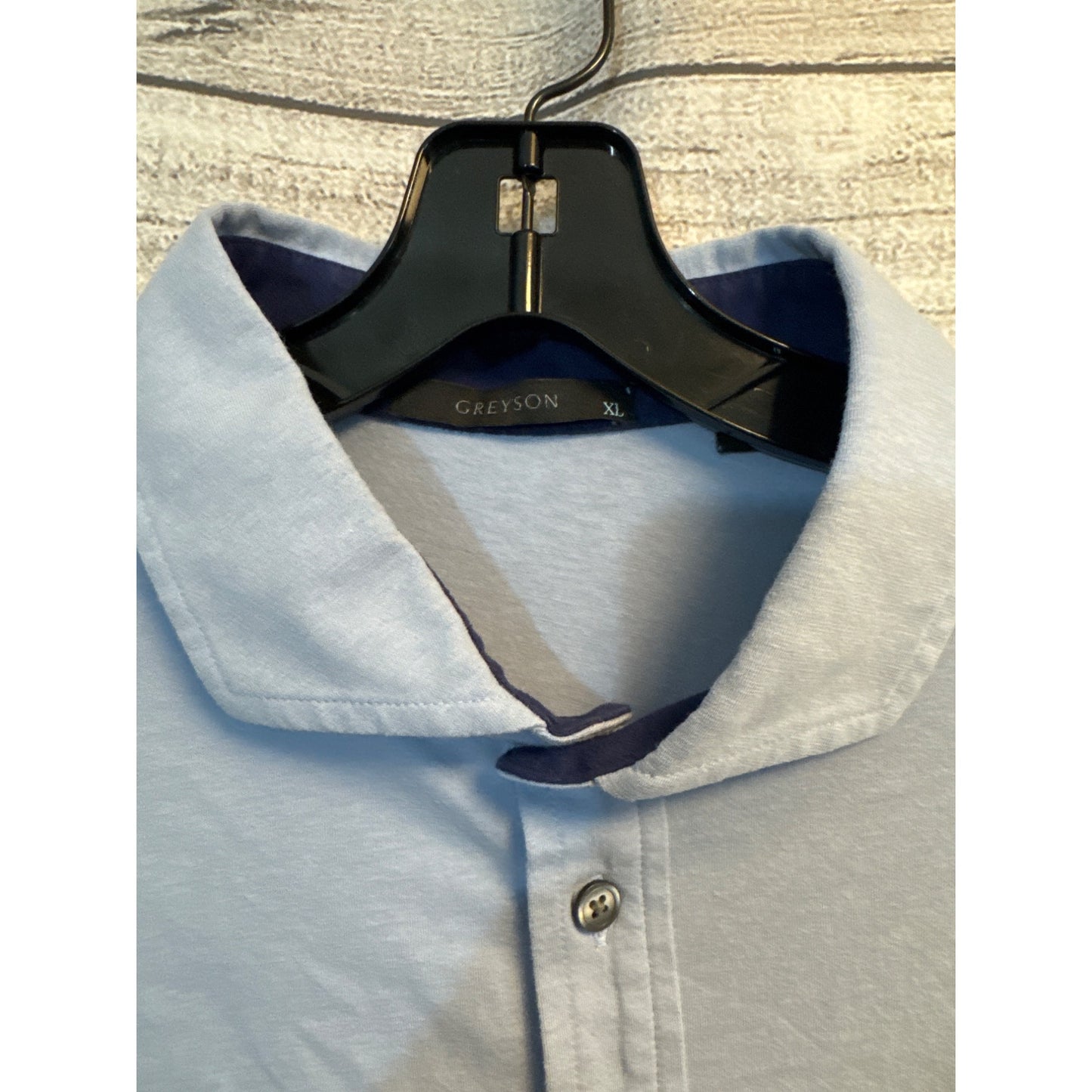 Greyson Mens Polo Shirt W/ Embroidered Sleeve 1882 Logo & Front Pocket Size XL