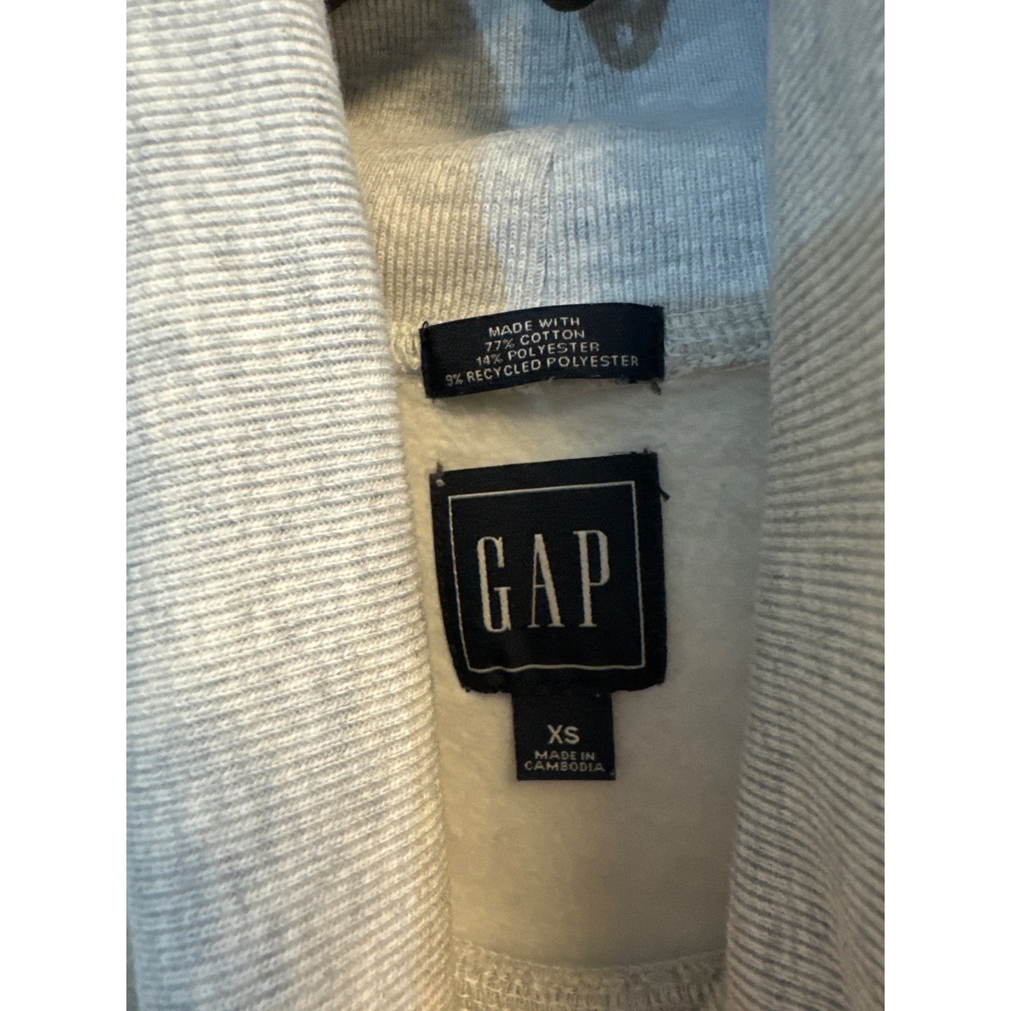 GAP Grey XS Gray Turtleneck Sweatshirt
