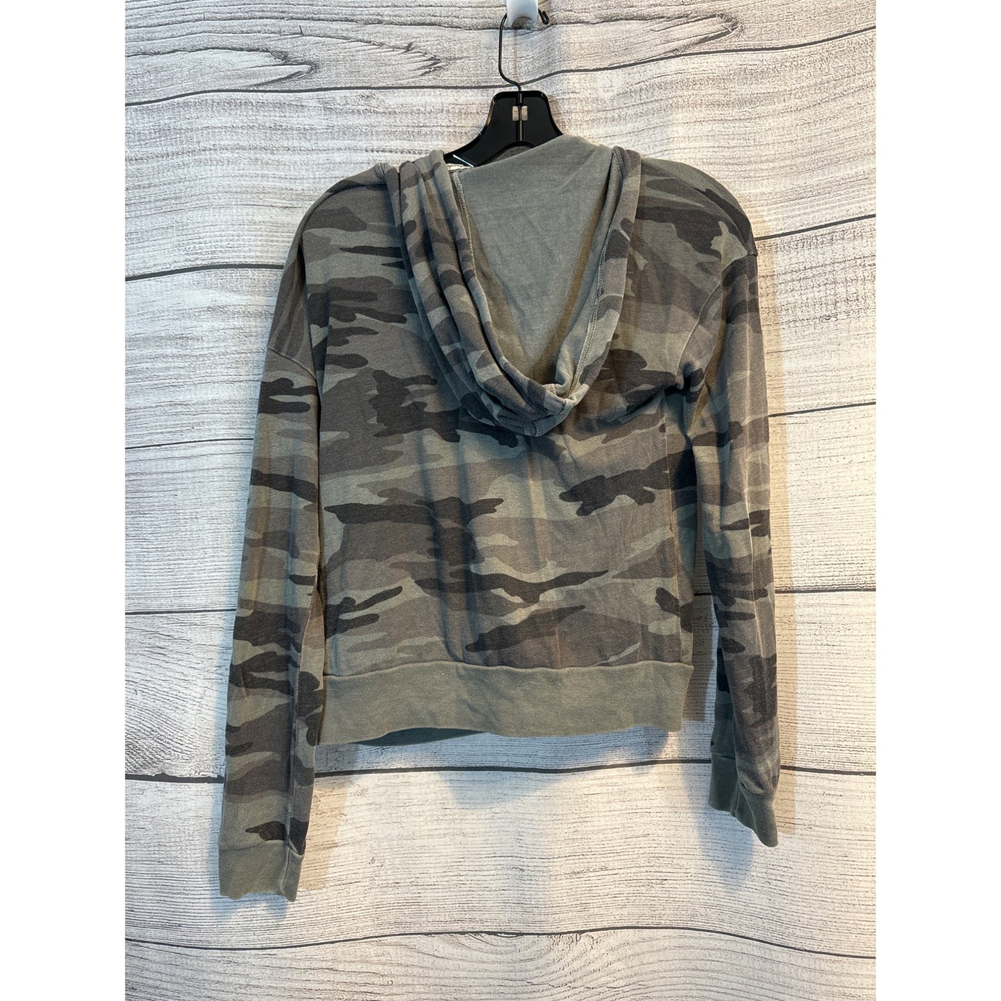 Splendid Camouflage Print Zip-Up Hoodie Size Small
