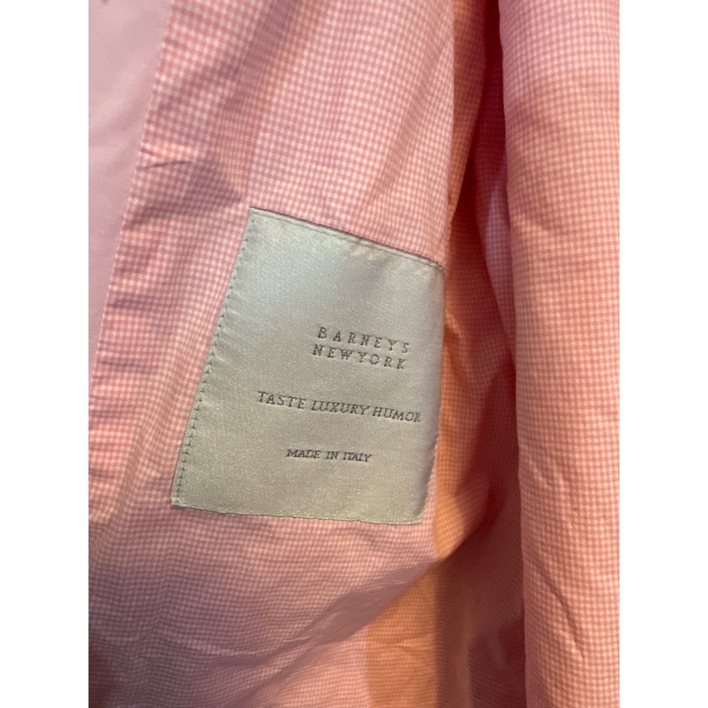 Barneys New York Pink Double-Breasted Trench Coat With Belt Size 8/42