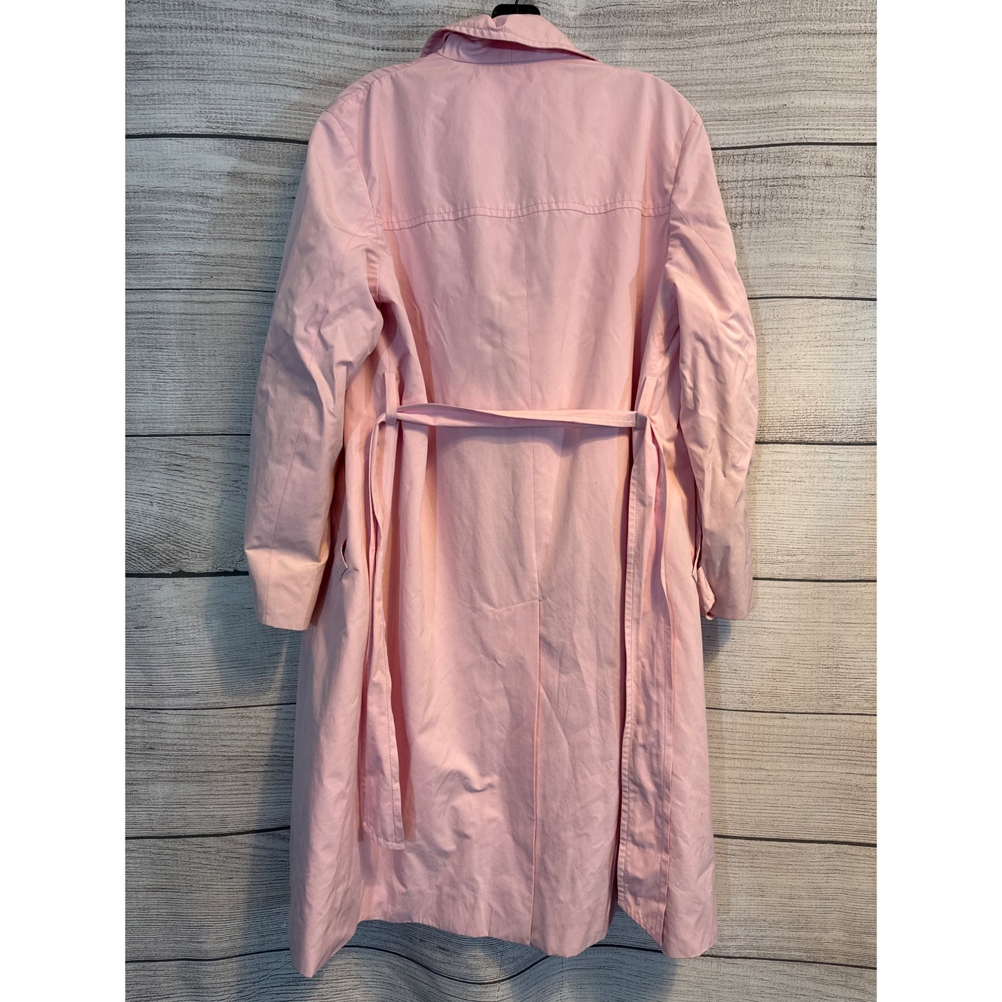 Barneys New York Pink Double-Breasted Trench Coat With Belt Size 8/42