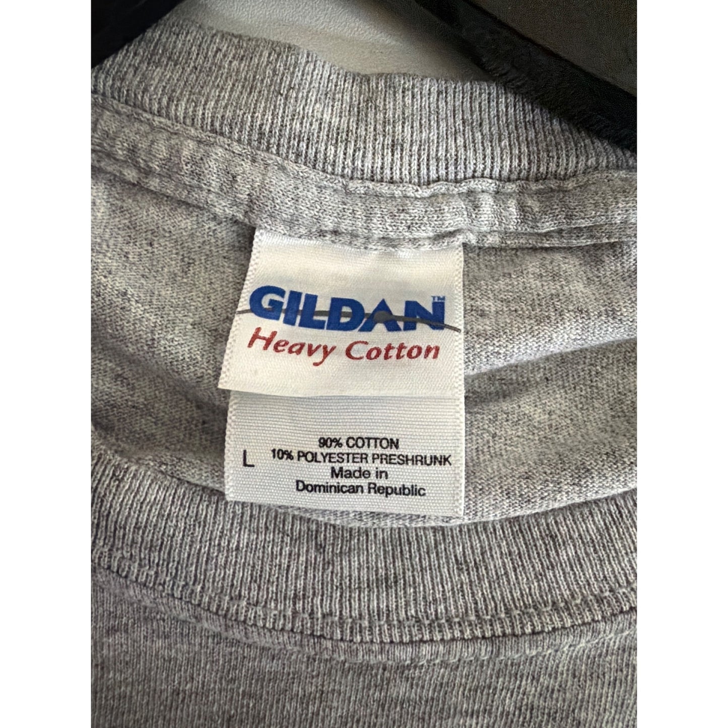 Gildan Mens Gray Headphones Graphic T-Shirt Size L