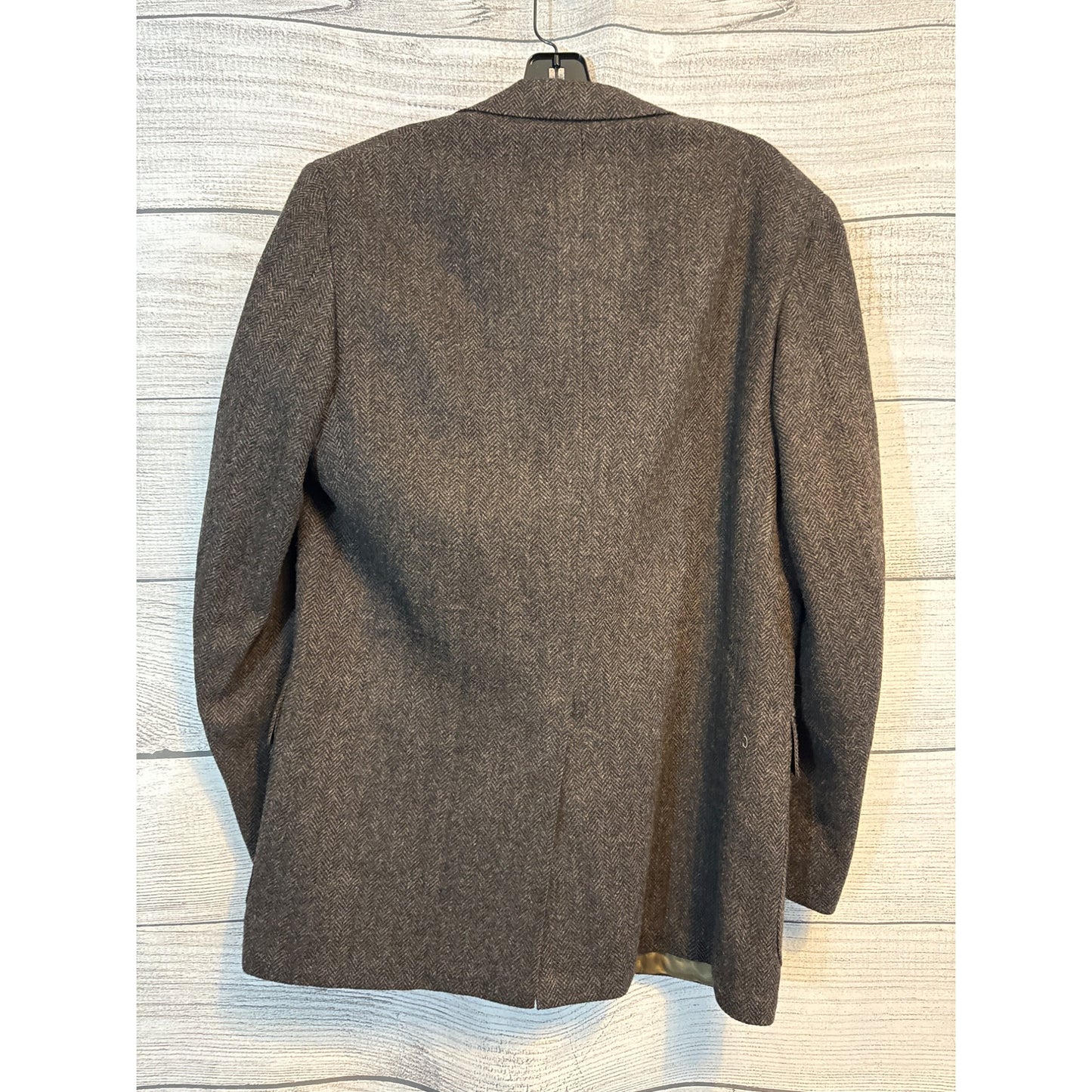 Glenwick Mens Herringbone Wool Blazer Jacket Tailored In USA