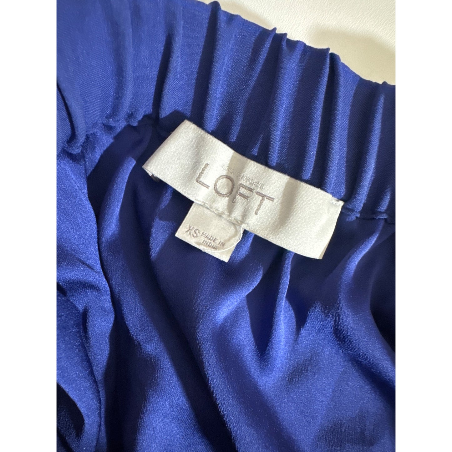 Loft Off-Shoulder Blue Dress XS