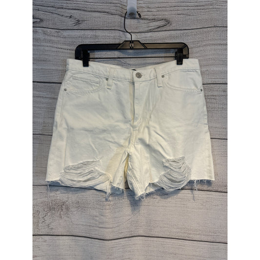 NWT Hudson Distressed White Denim Shorts Size 31