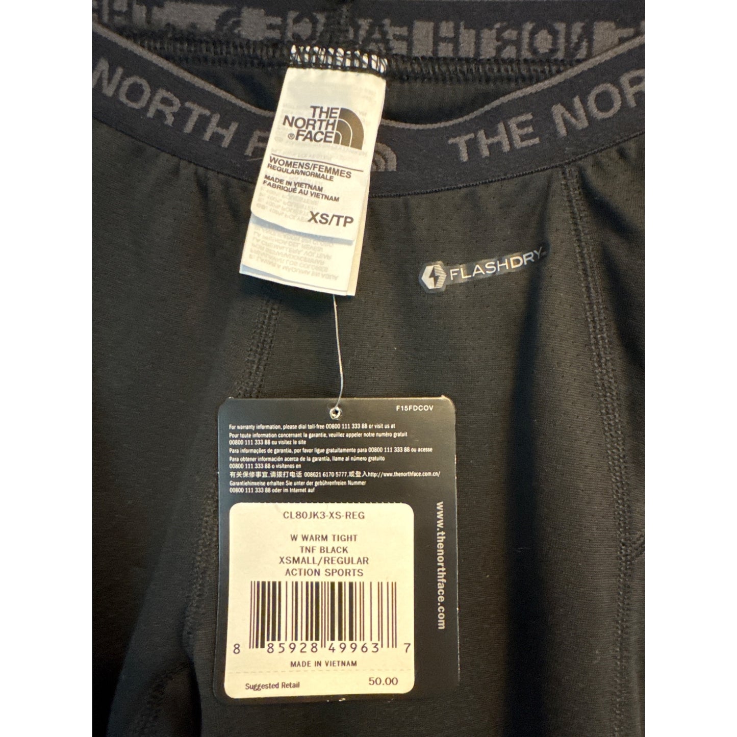 NWT The North Face Warm Moisture Wicking Tight Size XS