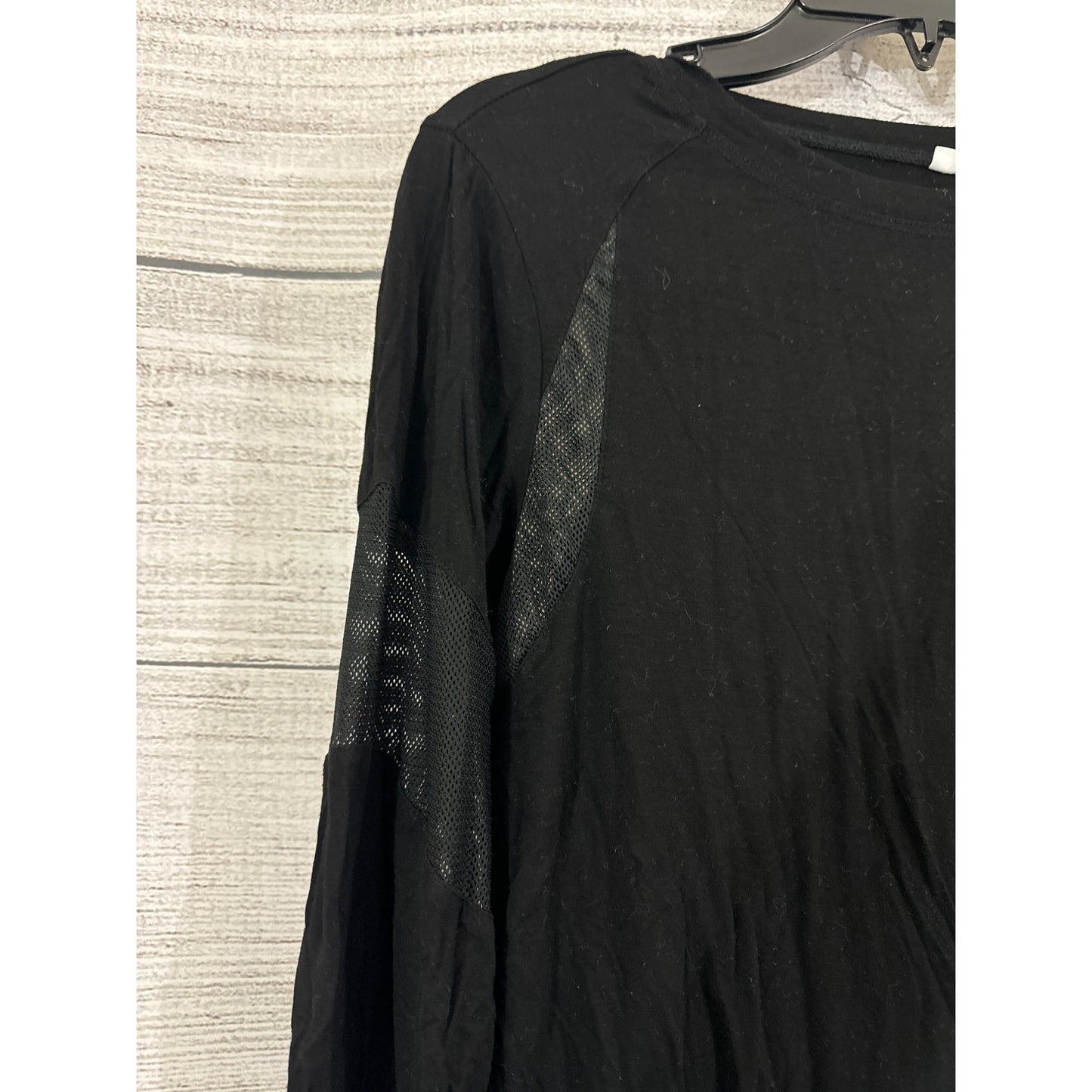 Women's part Mesh Long Sleeve Top Size L