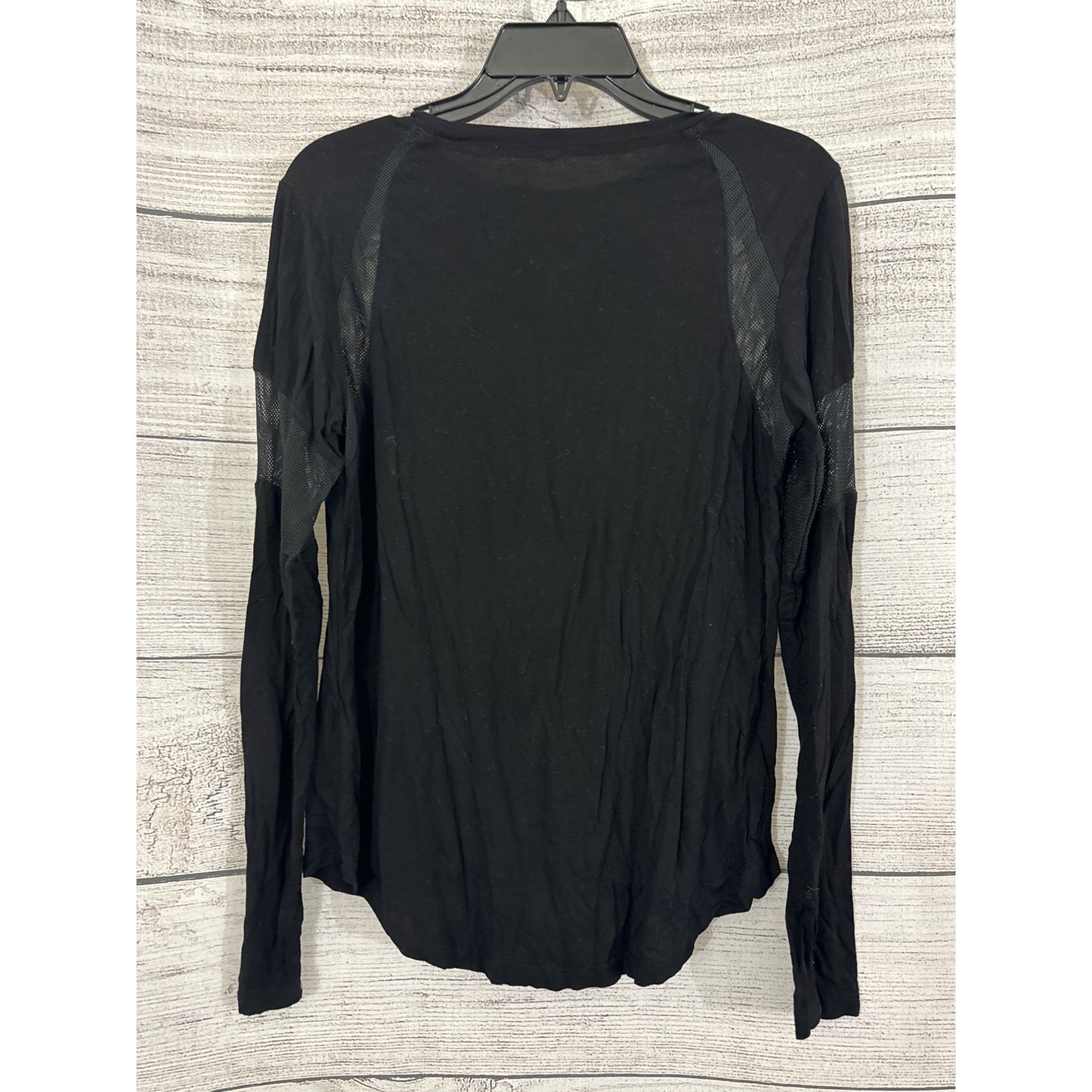 Women's part Mesh Long Sleeve Top Size L