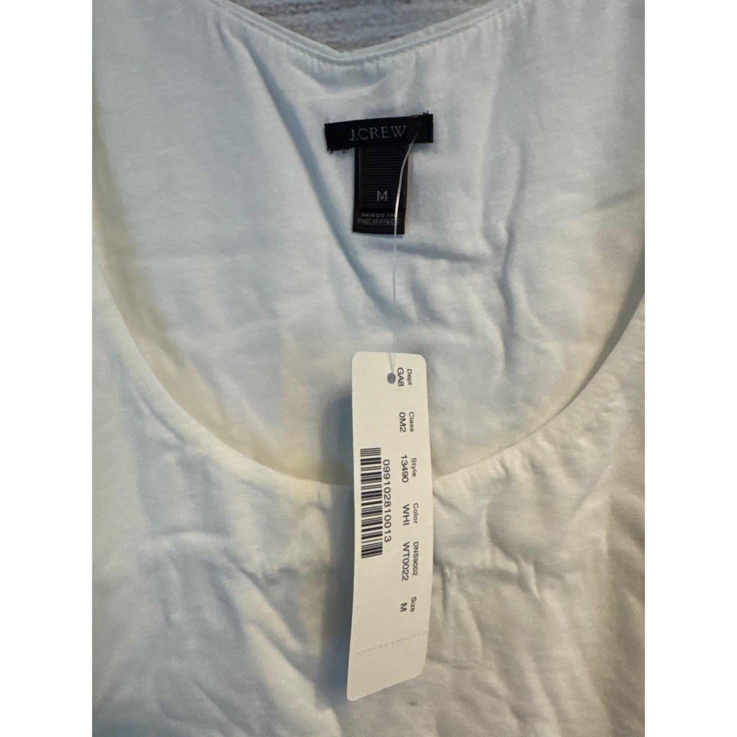 NWT J.Crew White Tank Top M