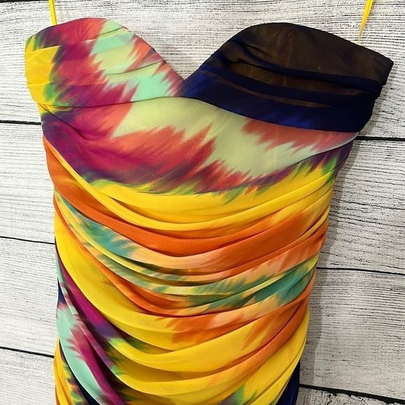Rainbow tube dress