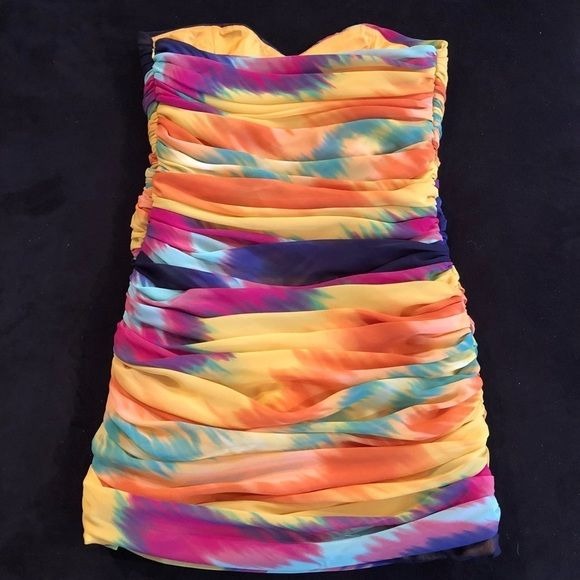 Rainbow tube dress