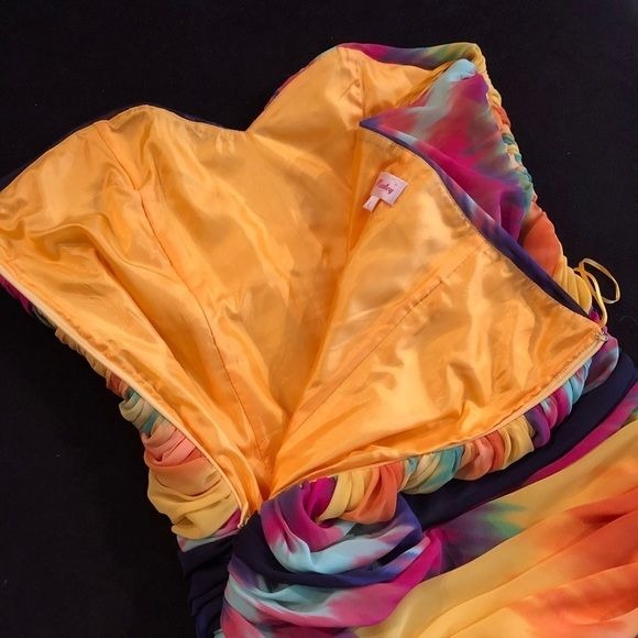Rainbow tube dress