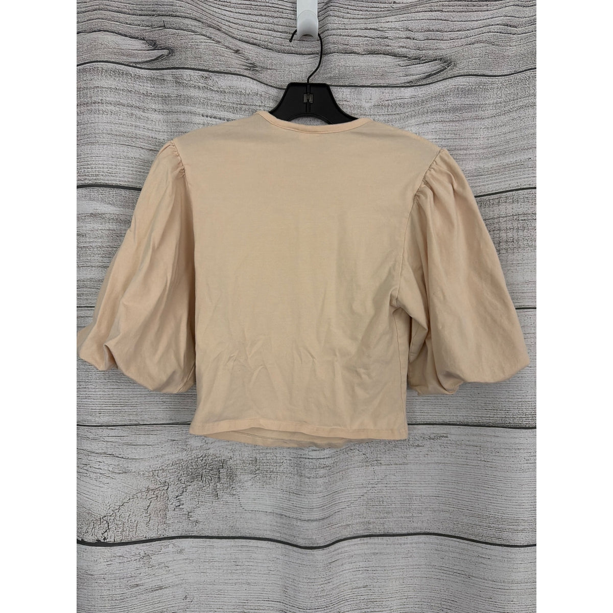 Levis Beige Puff Sleeve Womens Top Size S