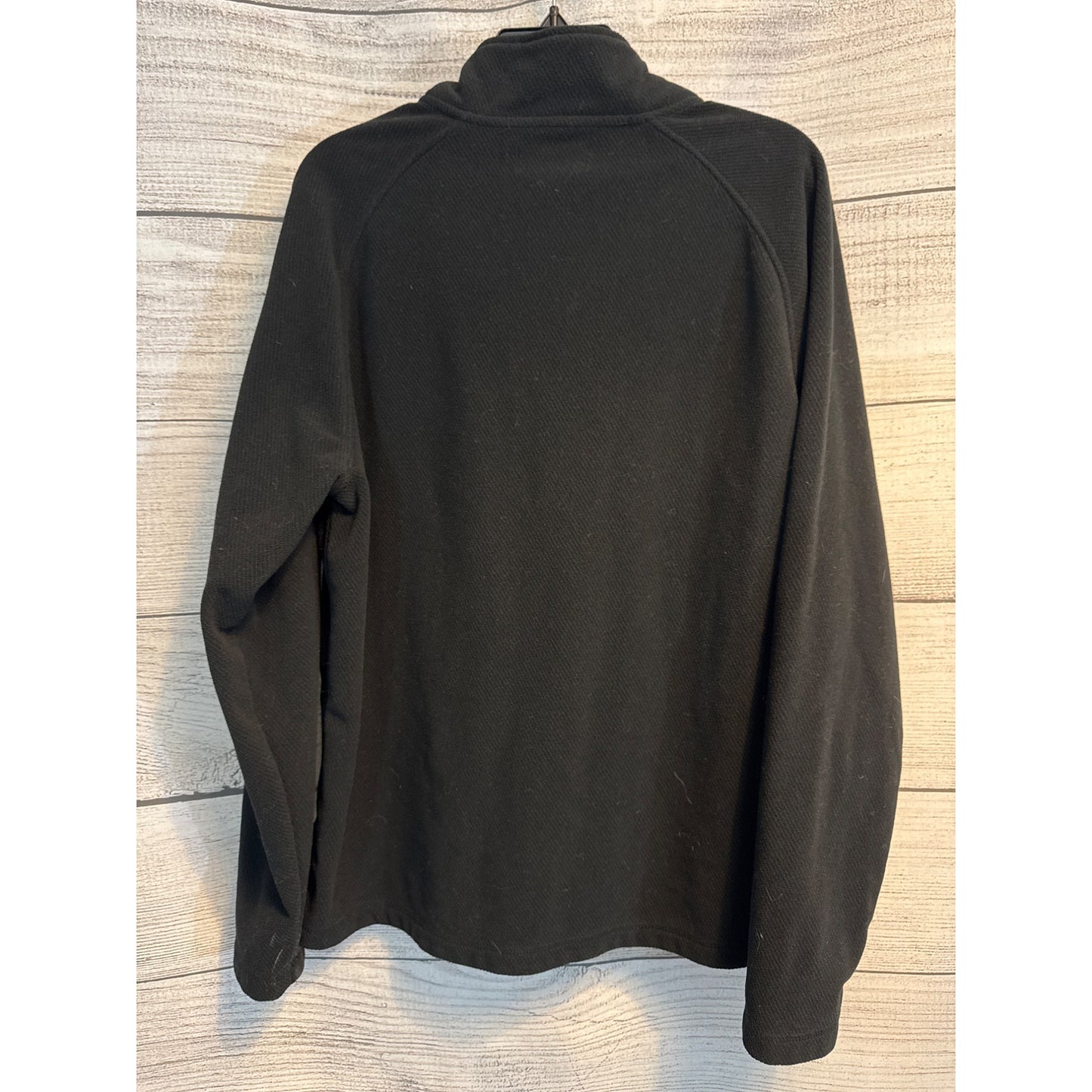 Mens Nordstrom Black Fleece Quarter-Zip Pullover Sweater Size L