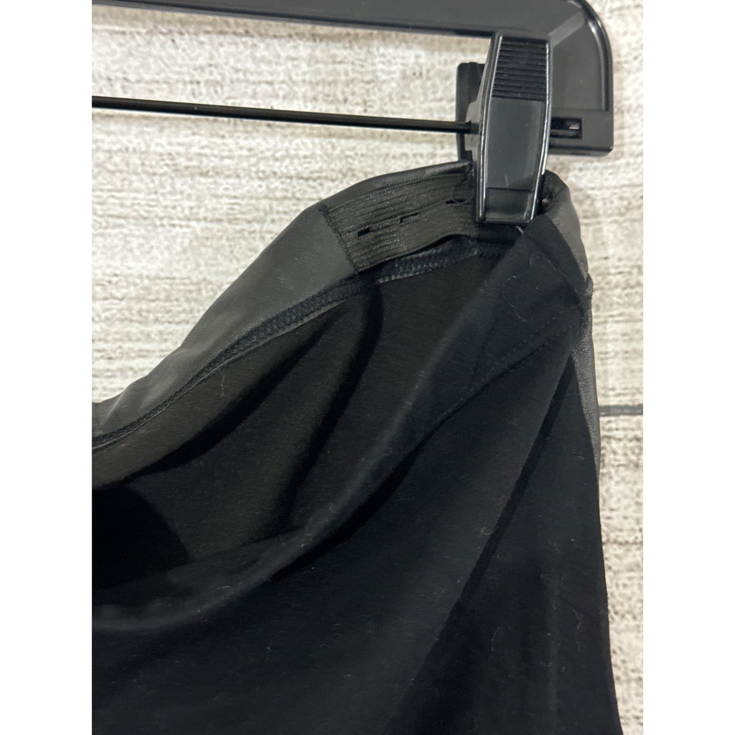 NWOT Maternity Pleather adjustable leggings