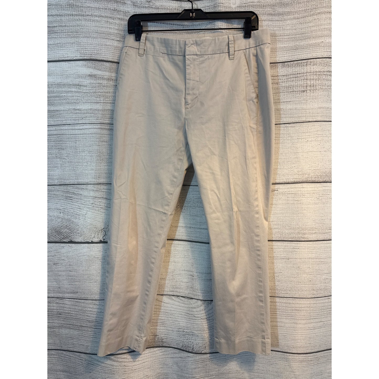 Vince Beige Cotton Blend Pants Size 8