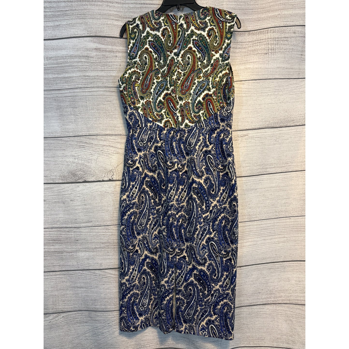 Diane Furstenberg Paisley Sleeveless Sheath Dress Size 12