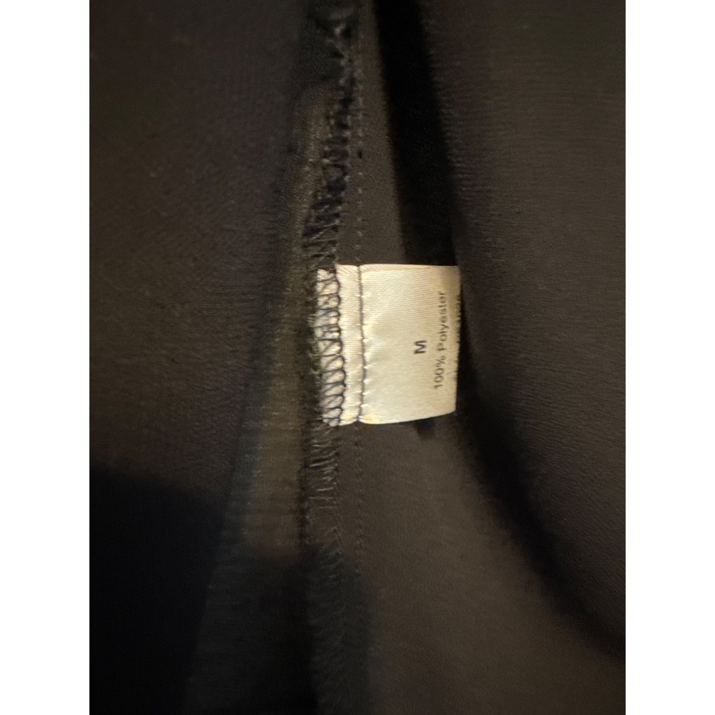 Elan Black Sleeveless Handkerchief Hem Tank Top With Braided Strap Detail - M