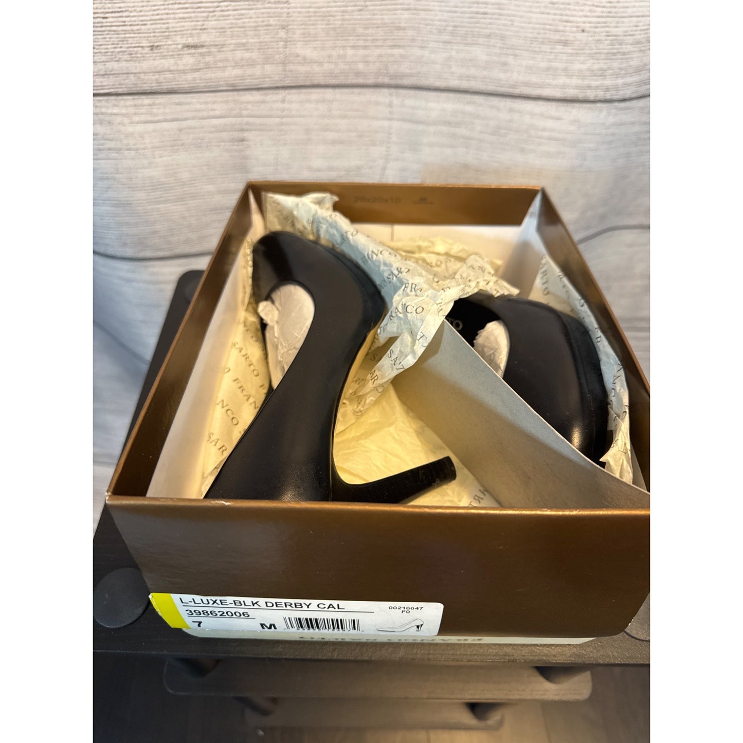 Franco Sarto Leather Luxe Derby Cal Size 7