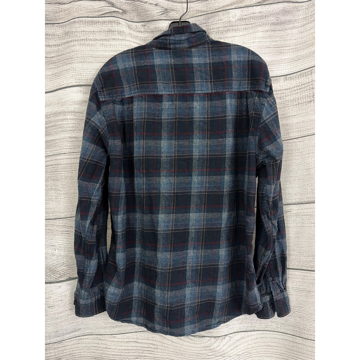 Men's Weatherproof Plaid Button-Up Flannel Shirt Size L