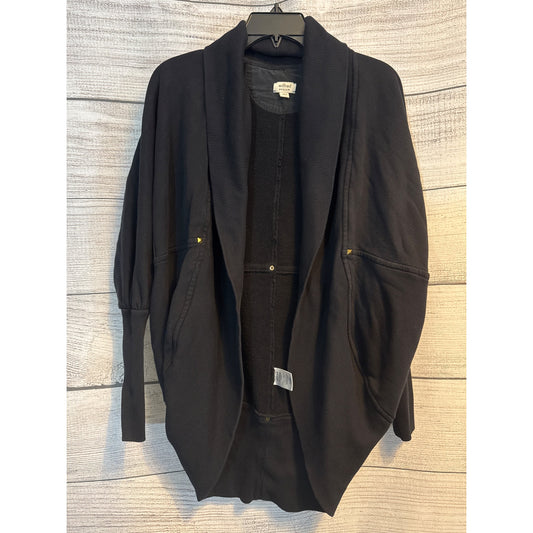 Aritizia Wilfred Black Cardigan With Pockets Ribbed Collar and Studs Size M