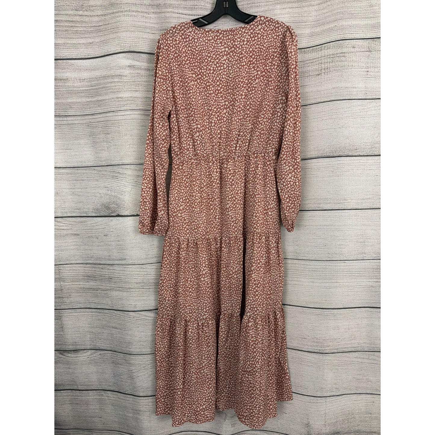 Prettygarden Tiered Maxi Animal Print Dress Size M