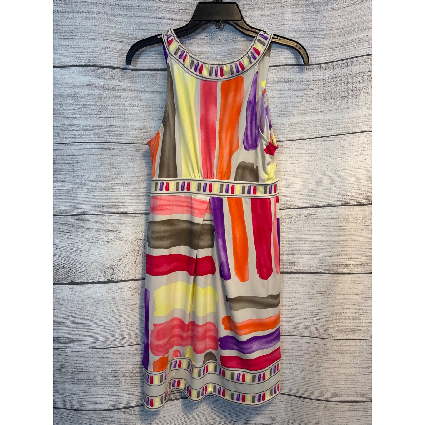 BCBGMAXAZRIA Sleeveless Multicolor Paint Brush Dress Size S