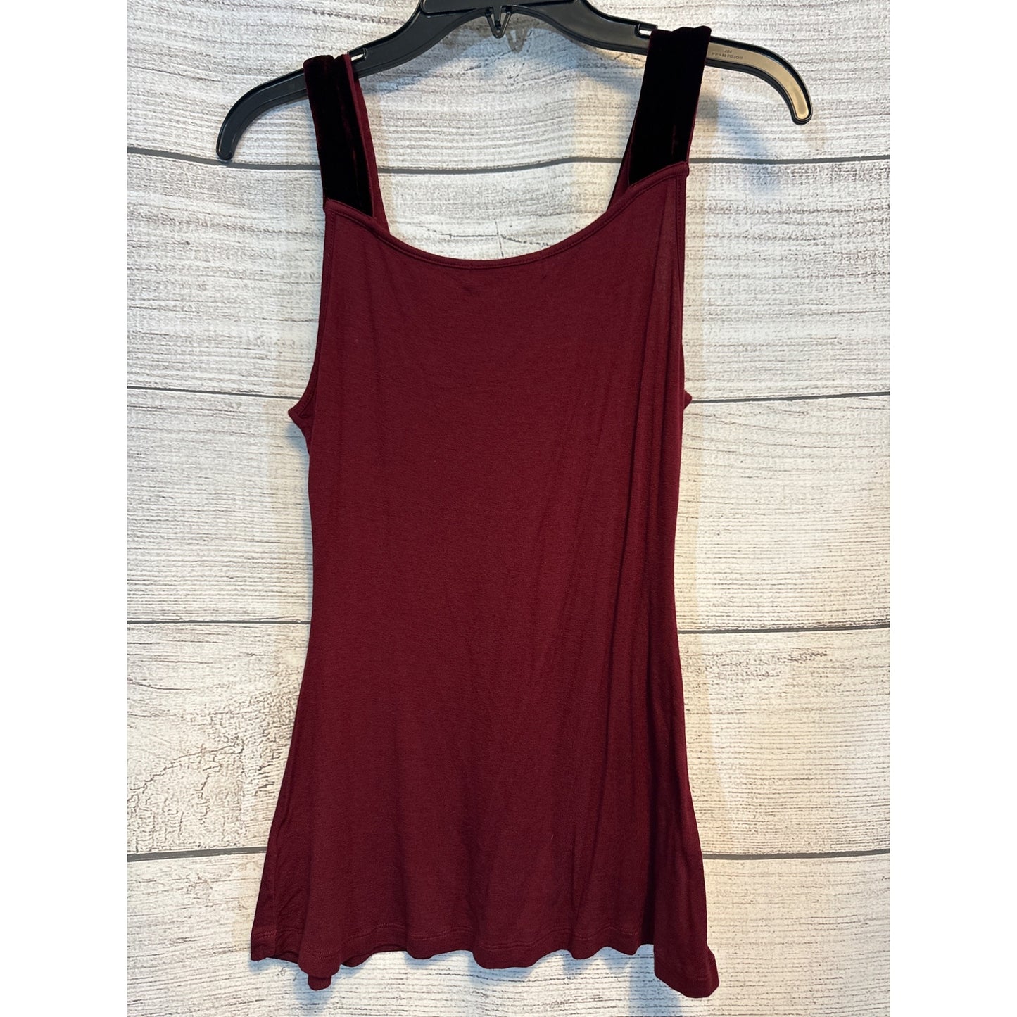 Rebecca Beeson Burgundy Tank With Velvet Straps Size 1